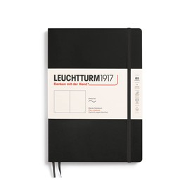 Leuchtturm1917 (349295 Notebook Composition (B5) Softcover, 123 numbered pages, plain, black