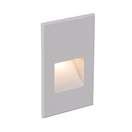 WAC Landscape Lighting, LEDme 120V LED Vertical Indoor and Outdoor Step and Wall Light with AM Finish 3000K Built-in LED in White