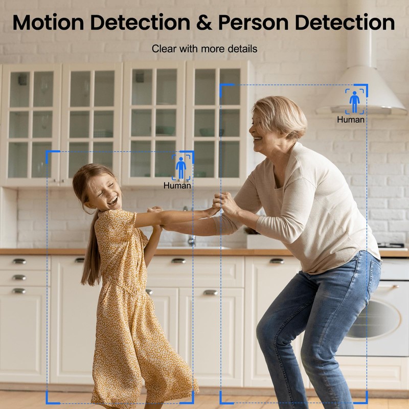 INFIYA 2K Baby Camera-WiFi Home Security Cameras Indoor via One-Tap