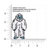 Winks For Days Yeti Abominable Snowman Embroidered Iron-On Patch