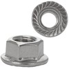 FASTON Flange Nuts M12 with Locking Toothing (Pack of 10)