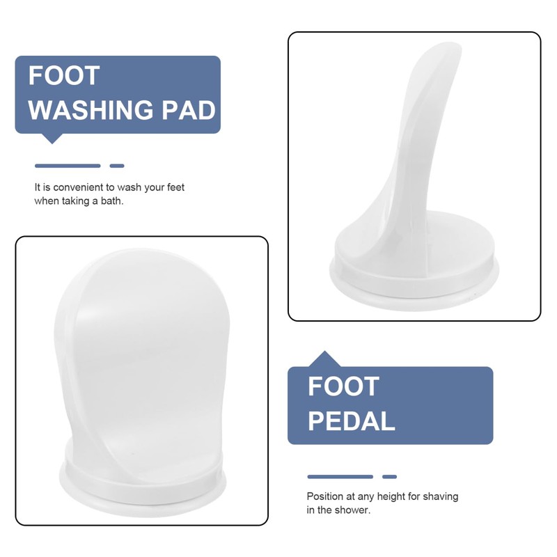 Healvian Wall-Mounted Shower Foot Rest Stool for Washing and Shaving,