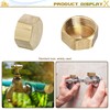 XSHAO Pack of 8 Brass Caps, Drain Preventer Blanking Plugs,
