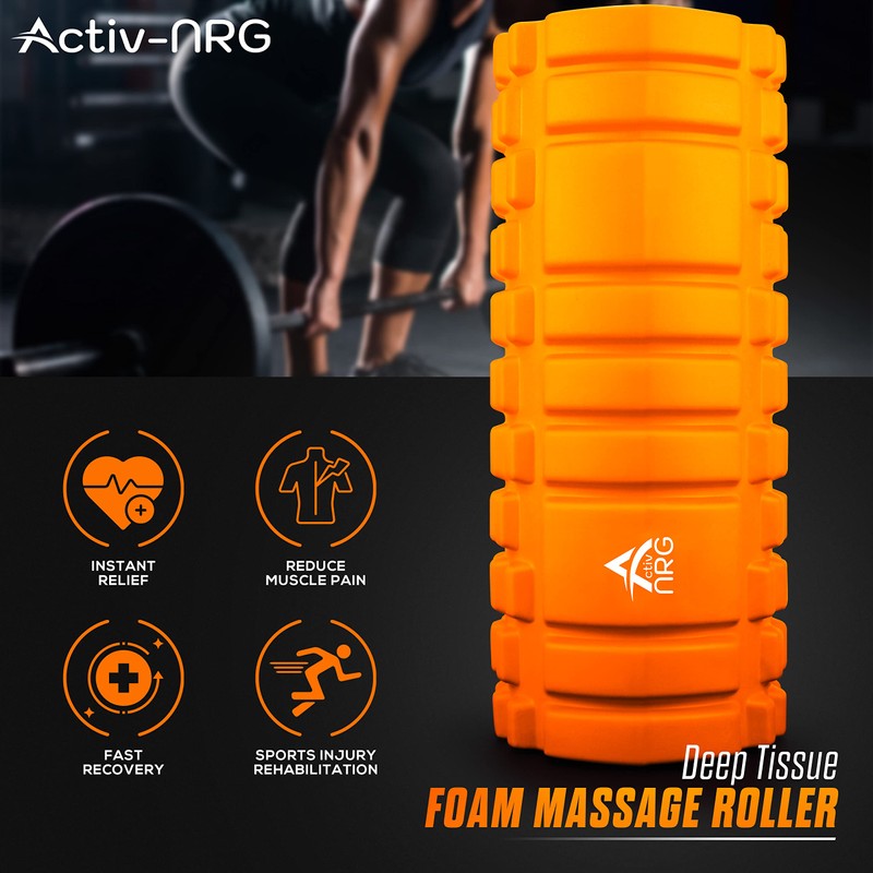 ActivNRG Fitness Foam Roller for Deep Tissue Muscle Massage Trigger