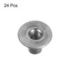 sourcing map M6 T-Nuts, 24pcs Carbon Steel Tee Nuts, Round