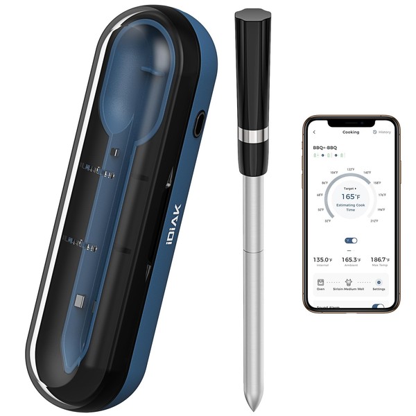 iDiAK CP10 500FT Wireless Meat Thermometer with Four-Clover Probe, Smart
