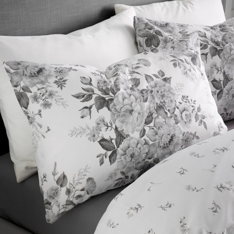 Catherine Lansfield Elinda Floral Reversible Single Duvet Cover Set with