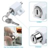 2Pcs White Sliding Patio Lock Sliding Patio Door Latches Set