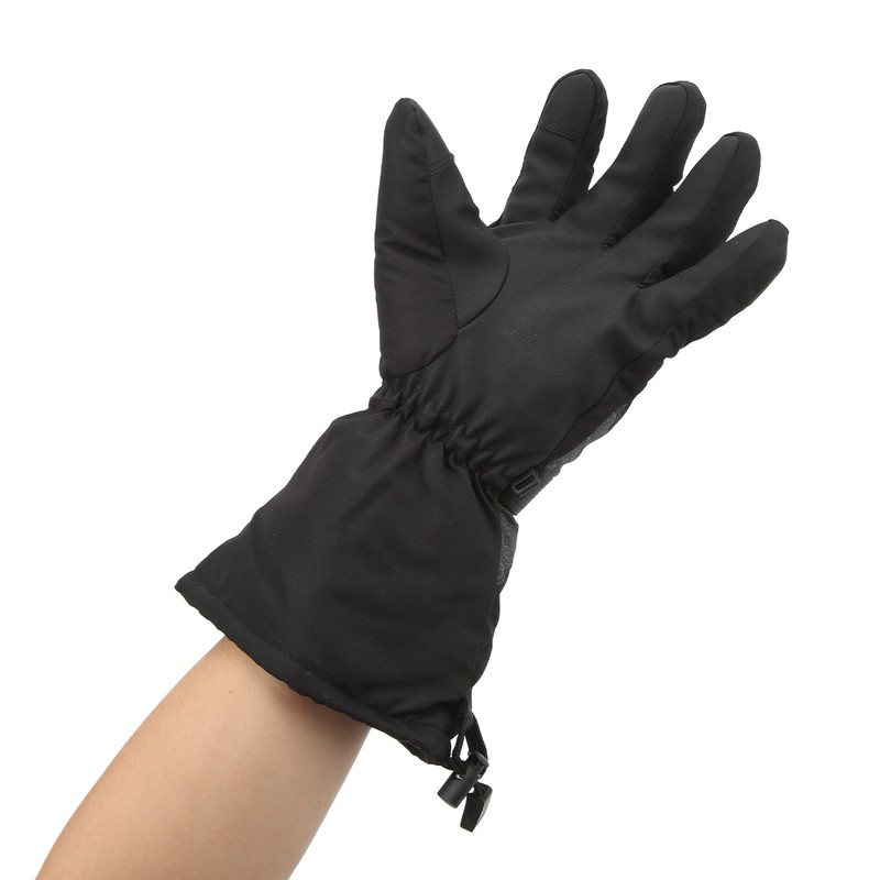 One Pair Heated Gloves Unisex Black XL 3 Gears Temperature