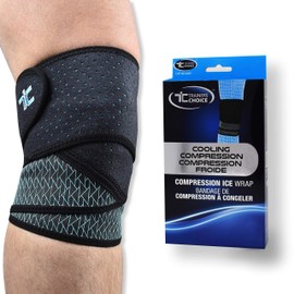 Trainers Choice Cooling Compression Ice Wrap Helps Reduce Swelling & Discomfort From Injuries - 4"x50"