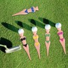Funny Lady Bikini Golf Tees - 5 Pieces, 76 mm/3
