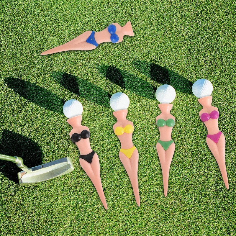 Funny Lady Bikini Golf Tees - 5 Pieces, 76 mm/3