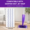 Microfiber Mop Pads Refills Compatible with Swifter WetJet Mop, Semi-Disposable