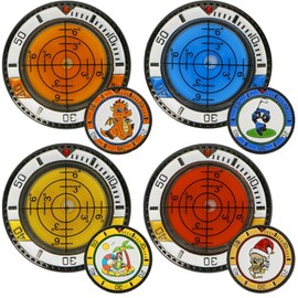 Golf Ball Marker Hat Clip | Zinc Alloy Hat Clip Golf Ball Marker with,Scale Display Multifunctional Putting Training Supplies, Portable Golf Accessories for Golf Club