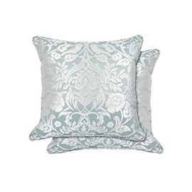 Emma Barclay Eden - Jacquard Cushion Cover in Duck Egg - 17x17 (43x43cm)