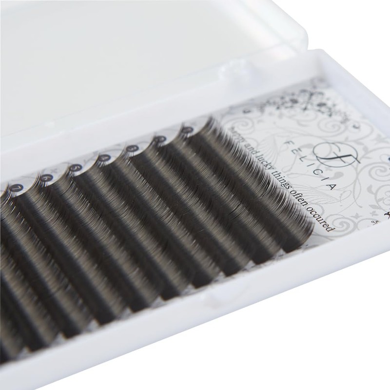 FELICIA Flat Lash Matte Eyelash Extensions Ultra Soft Single Matsueku