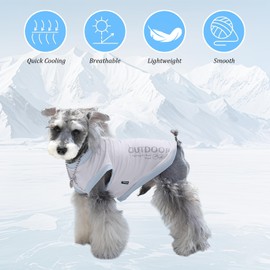 Dog Cooling Vest, Lightweight Breathable Ice Vest, Safe Coat for Summer Sun Protection for Small Dogs Indoor Outdoor And Activities