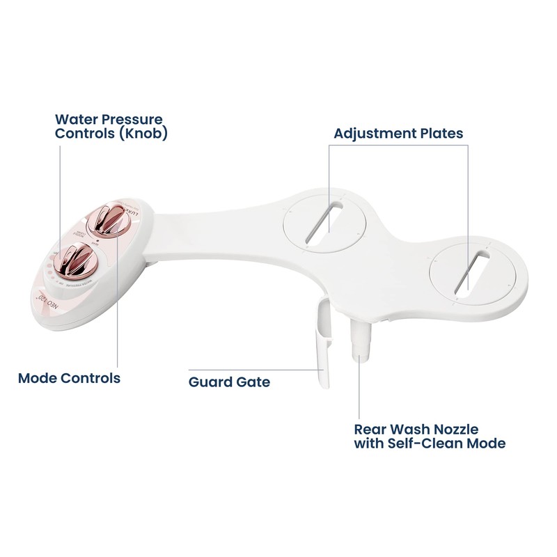 LUXE Bidet NEO 120 - Single Nozzle, Self-Cleaning, Non-Electric Bidet
