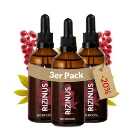 Heldengrün® Organic Castor Oil Hair [100% Natural Pure] - Castor Oil - Dermatologically Tested - Cold Pressed Castor Oil - Booster for Hair, Eyelashes, Eye Brown & Beard