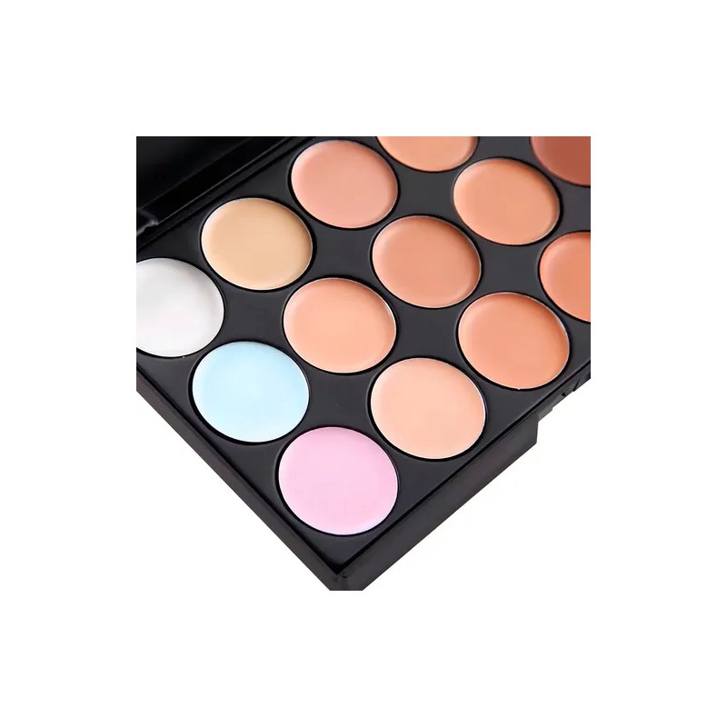 Paleta Correctores Universo en Linea 15 Tonos Crema Larga Duración