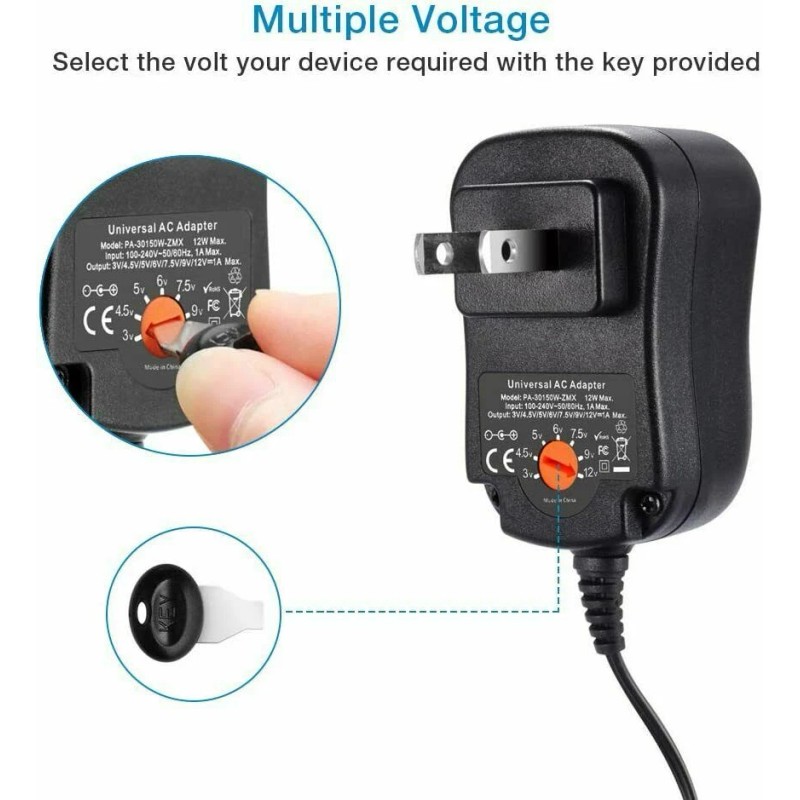 GOKSU For Defiant Flashlight Charger 12W 3-12V Universal Power AC