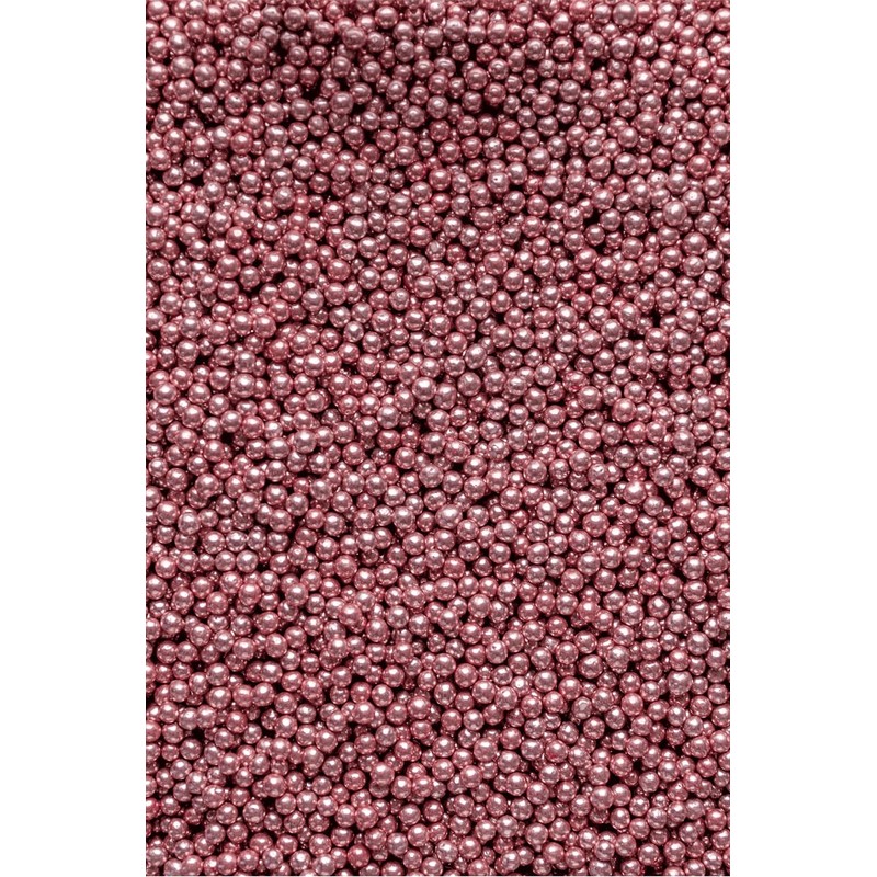 SPRINKLY - Metallic Pearls - Rose Pink - 4mm -