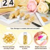 dsDAEDK 6 Bottles Gold Leaf Flakes, Gold Leaf for Crafts,
