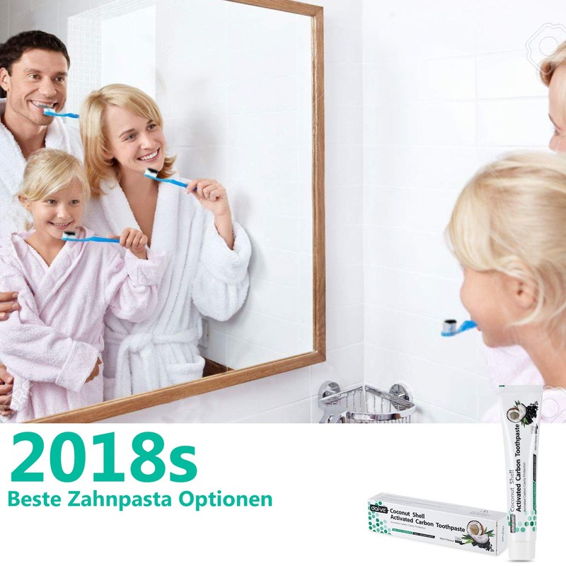 Activated Carbon Toothpaste, Black Toothpaste, Natural Teeth Whitening, Coconut Activated