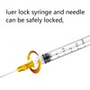 Hyinghw 50Pack 3ml/cc Luer Lock with 25Ga 1.5” Individual Wrapped