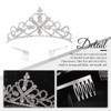 Kilshye - Tiaras y coronas de vidrio para boda, con