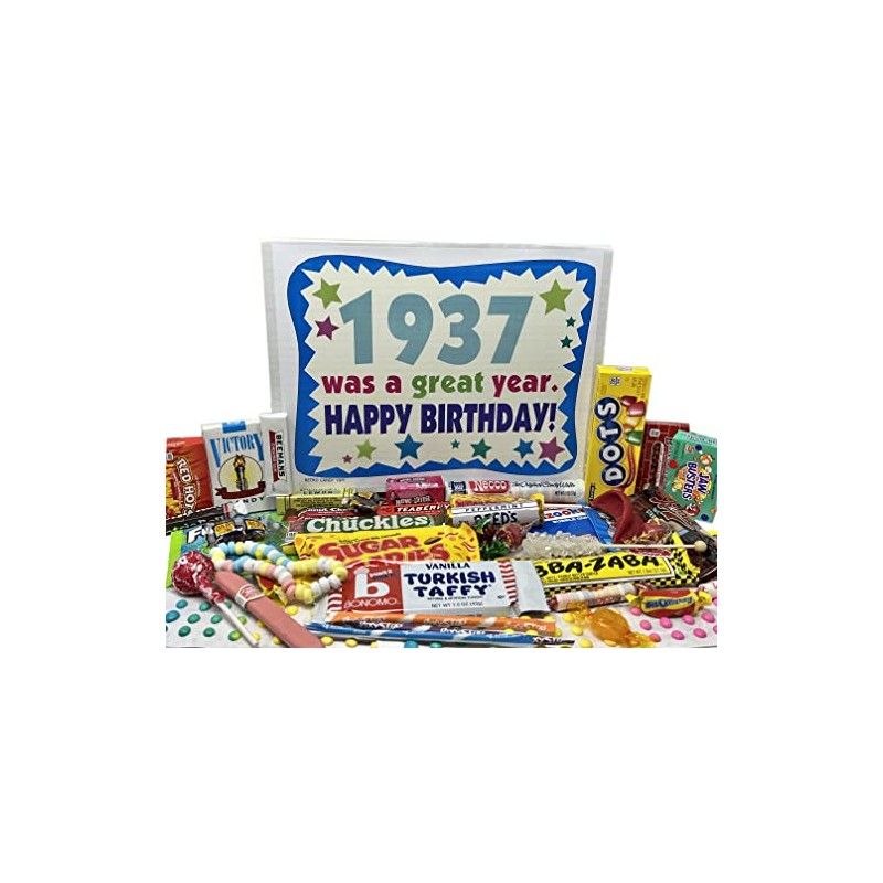 RETRO CANDY YUM ~ 1937 88th Birthday Gift Box of