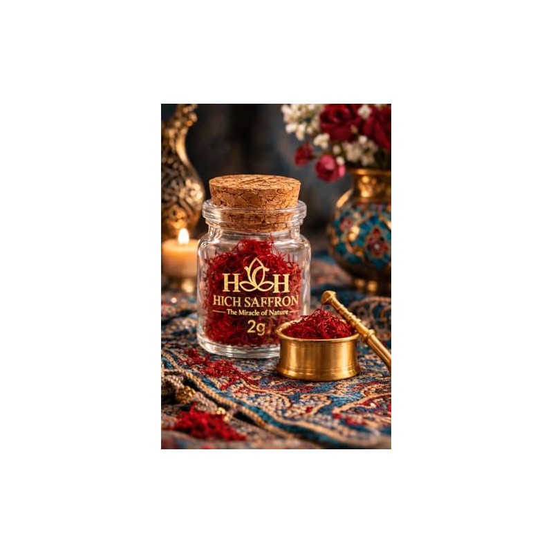 HICH SAFFRON Super Negin Saffron Threads, Premium Grade A+ Saffron,