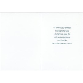 Sellers Publishing RSVP Vintage Car and Balloons on Curving Road Birthday Card for Husband