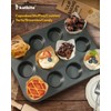 Katbite Tulip Cupcake Liners 200PCS, Muffin Baking Cups ProSmooth Brown
