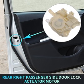 X AUTOHAUX Replacement Rear Right Passenger Side Power Door Lock Actuator Motor for Honda Civic 2001-2005 Door Latch Actuator Assembly Replace No.72615S5A003 Beige