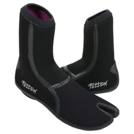 FELLOW Surf Boots, 0.1 inch (3 mm), Thermal Surfing Boots, Winter SUP, Japanese Standard, Men's, Women's, Fleece Lined, Tabi Socks, Tabi Boots, Night Black, 9.8 inches (25 cm)