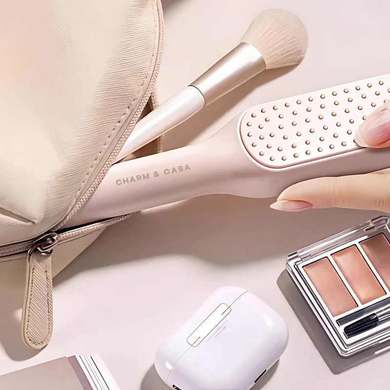 Self-Cleaning Hair Brush and Detangling Comb Set – Anti-Static Massage