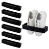HOFURME 6 Pcs Adjustable Wall Mounted Shoes Rack with Sticky