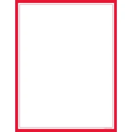 Great Papers! Red Border Letterhead, 8.5"x11", 80 Count (2014018)