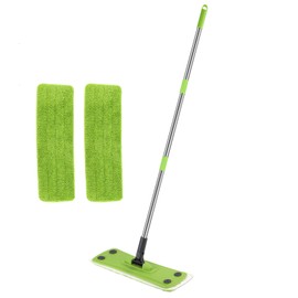 Runful Hand Mop, Flat Mops for Floor Cleaning with Long Handle, Home Floor Cleaning Tool Mop for Wood/Tile/Laminate/Marble