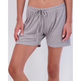 Paquete de 3: pantalones cortos de pijama elásticos ultra suaves y cómodos para mujer, ropa de dormir elegante (disponible en tallas grandes), Juego C, 3x
