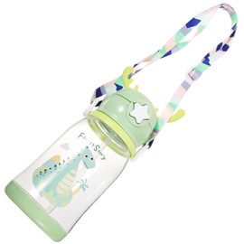 CORHAD Water Cup with Straw Cute Leak Water Bottle Safe Smooth Edge Design Portable Cartoon Cup for Outdoor Use