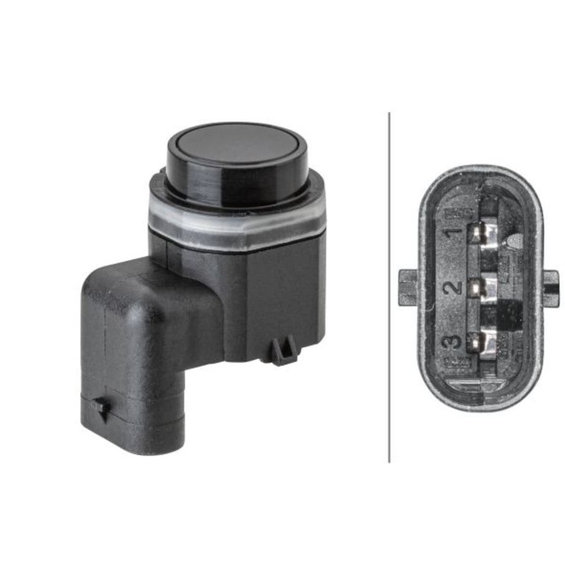 HELLA 6PX 358 141-811 Sensor, Parking Aid - 3-Pin -