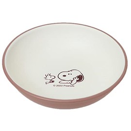 Marimo Craft SNOOPY Wood Grain Round Plate Relaxing Time Φ5.9 x H1.6 inches (15 cm) SPZ-2895