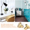 Lemiyoo 10 Sets Solid Brass Door Knobs, Round Drawer Handles,
