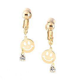 Nico-chan Earrings (e0006), Silver, Quartz
