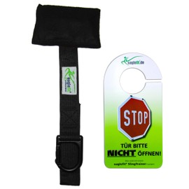 eaglefit - Premium Door Anchor with Carabiner for Sling Trainer, Fitness Bands, Straps, Tube & Gymnastics Rings - For Hanging / Clamping Between Door & Door Frame for Home & Travel High Load Capacity