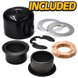 HD Switch - Deck Belt Pulley Idler Arm Tensioner, Bushing & Hardware Kit fits John Deere 180 240 245 260 265 320 325 335 345 355D Tractor Lawn Mowers