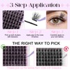Lash Clusters Kit Natural Eyelashes Individual 3D Soft Cluster Lashes