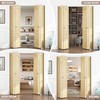 JUBEST 72" Bifold Door Hardware, Top Mounted Bi fold Door
